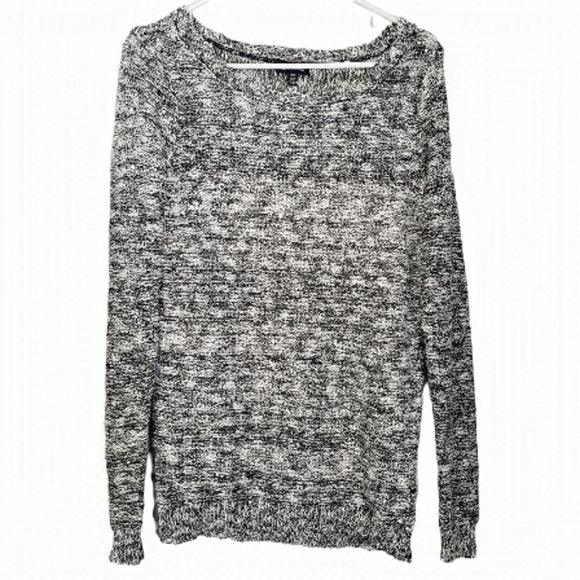 Le Chateau black white sequin sweater medium - Picture 1 of 6